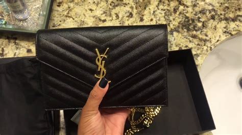 ysl wallet on chain youtube|YSL small wallet on chain.